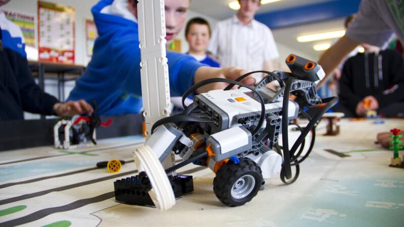 Children nowadays learn through designing robots, but in the future, experts believe robots themselves will be able to learn in the same way a child does and gradually evolve like a species. PHOTOGRAPH: GER DUFFY