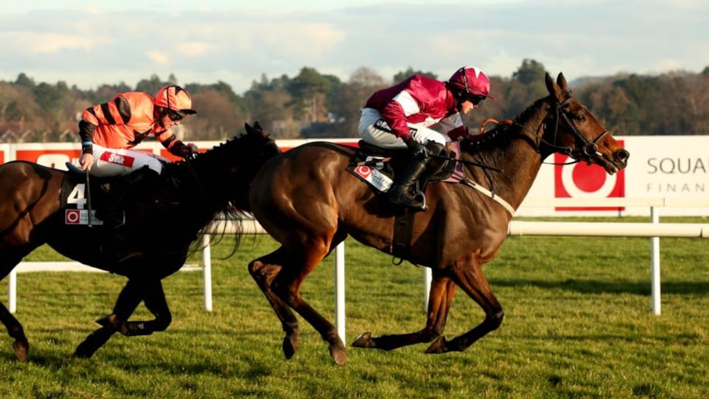 Lieutenant Colonel ridden by Bryan Cooper on his way to winning the Squared Financial Christmas Hurdle at Leopardstown last December. Photograph: James Crosbie/Inpho.