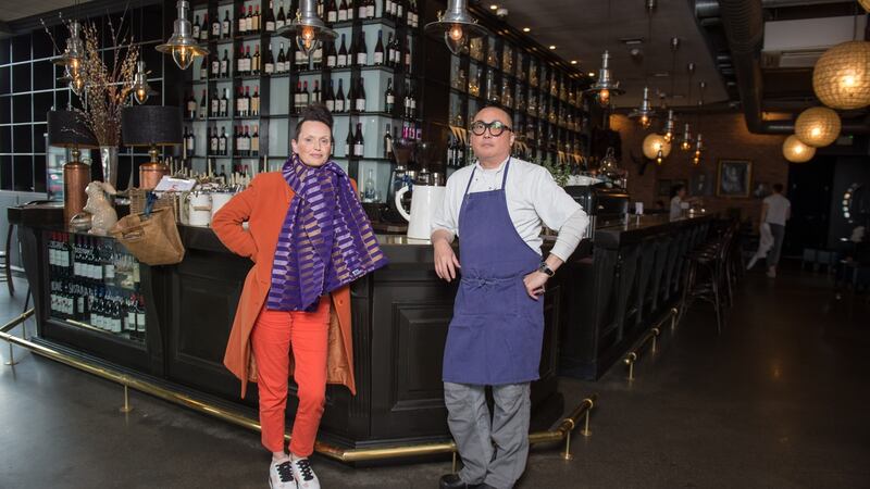 Jeni Glasgow and Reuven Diaz will host a sold-out dinner at Eastern Seaboard restaurant in Drogheda on Tuesday as part of the Irish Refugee Food Festival. Photograph: Barry Cronin