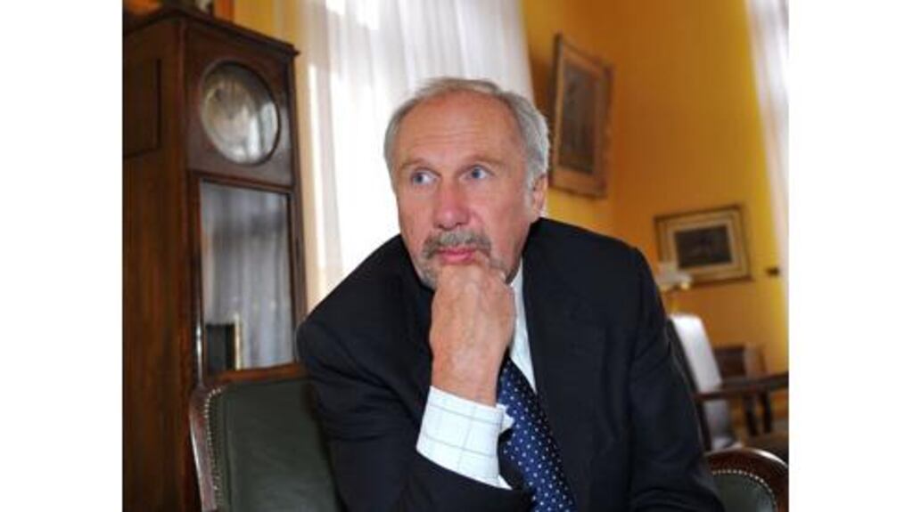The ECB's Ewald Nowotny said 'negative development' in Europe could be as much as minus 0.3 per cent. Photograph: Oliver Bunic/Bloomberg