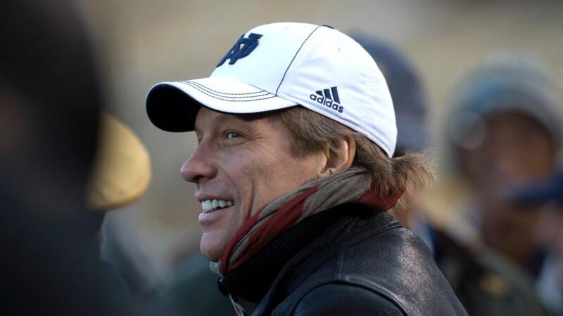 Singer Jon Bon Jovi: his band, who played Slane last year, was third on the Forbes list with earnings of $79m this year. Photograph: Joel Kowsky/The New York Times