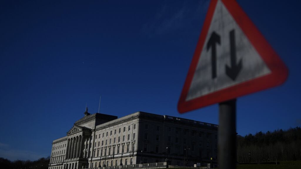 The British and Irish governments are unsure whether this DUP anxiety over the Irish language could jeopardise the prospective agreement. Photograph: Clodagh Kilcoyne/Reuters