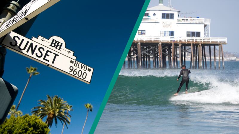 Strut your stuff down Sunset Boulevard or catch a wave on Malibu Beach.