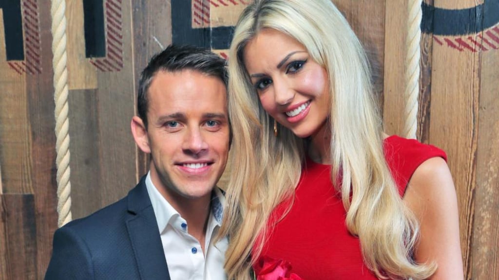 Wesley Quirke with his wife Rosanna Davison. Photograph: Collins Dublin.