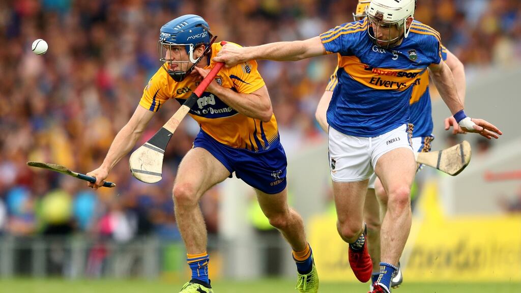 Tipperary versus Clare. Tipperary GAA chairman John Devane said the county board was “delighted” to enter the sponsorship agreement. Photograph:INPHO/James Crombie