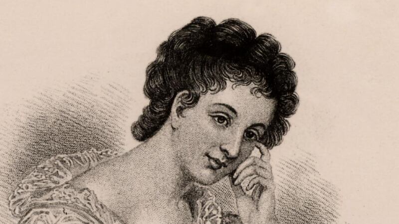 Maria Edgeworth: buried at St John’s, Edgworthstown, Co Longford. Engraving photographed by Universal History Archive/Getty