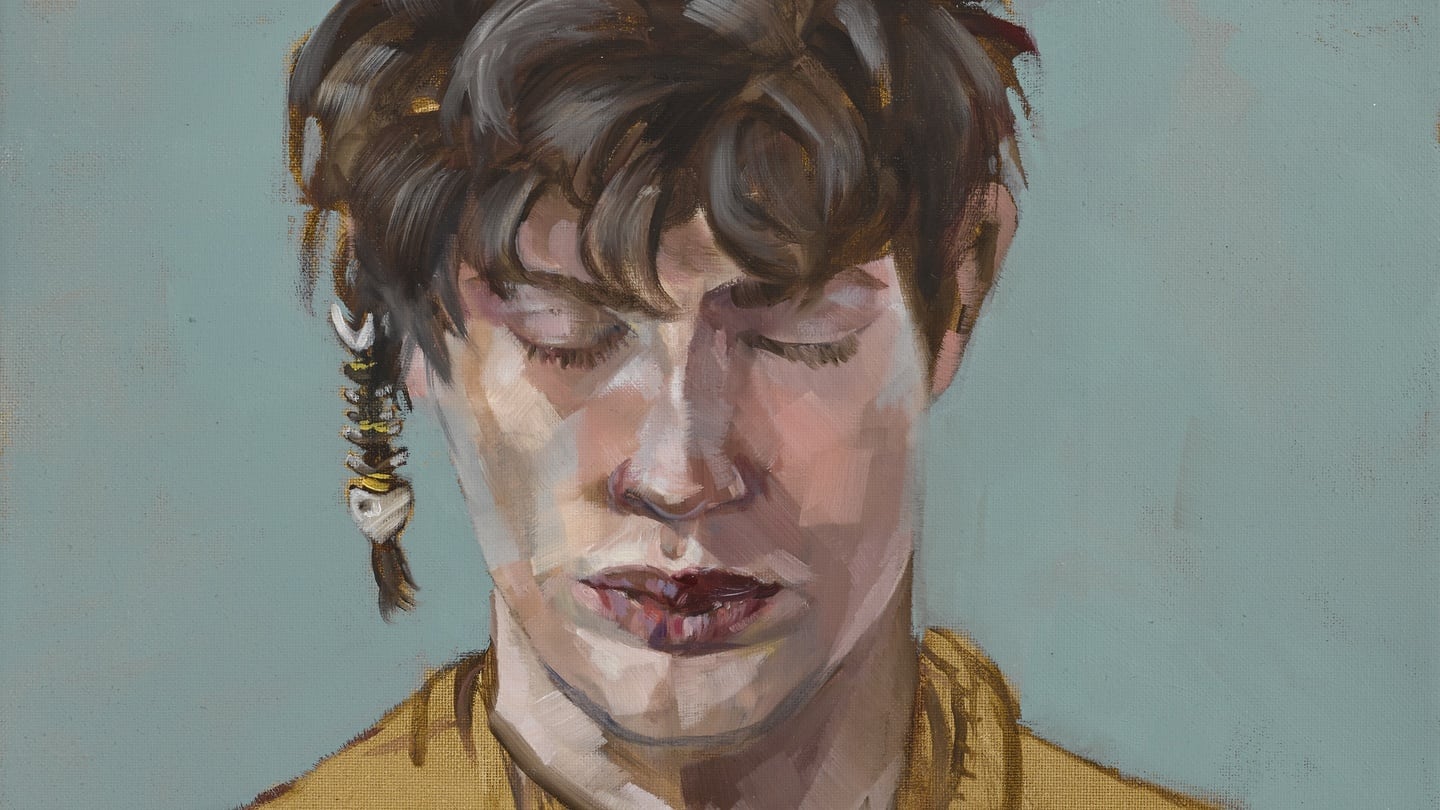 Detail from Boy With Dreadlocks by Una Sealy