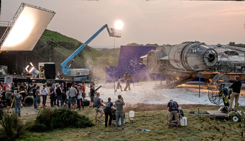 Star Wars: one of Chiabella James' behind-the-scenes photographs from the Force Awakens set
