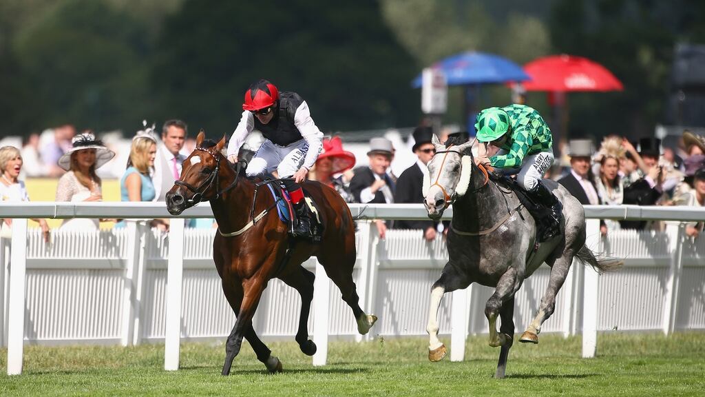 Free Eagle ridden by Pat Smullen (left) wins the Prince of Wales Stakes during Royal Ascot 2015. Photo: Charlie Crowhurst/Getty Images