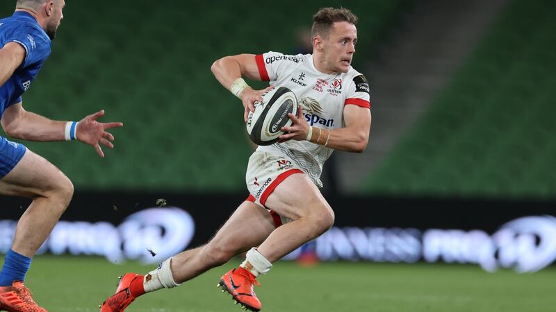 Ulster’s Michael Lowry has played at fullback also. Photograph: Billy Stickland/Inpho