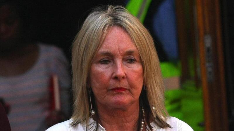 Reeva Steenkamp’s mother  June Steenkamp leaving the High Court in Pretoria yesterday. Photograph: EPA