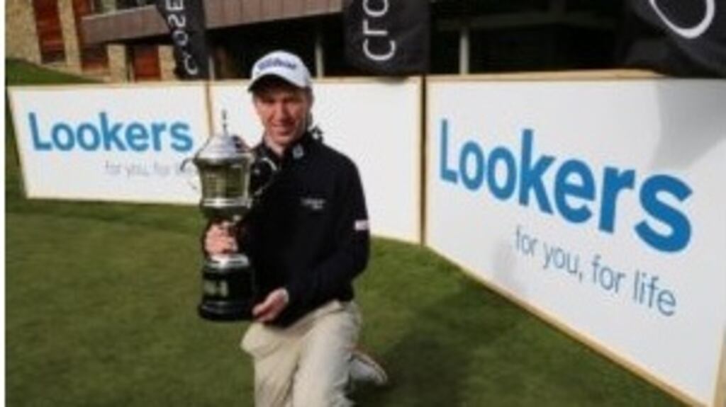 Gavin Moynihan after winning the Euro Pro Tour Lookers Championship at Close House, Newcastle, England.