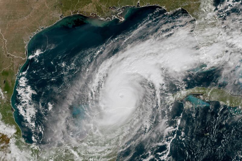 Hurricane Milton in the Gulf of Mexico approaching Florida. Photograph: NOAA via AP