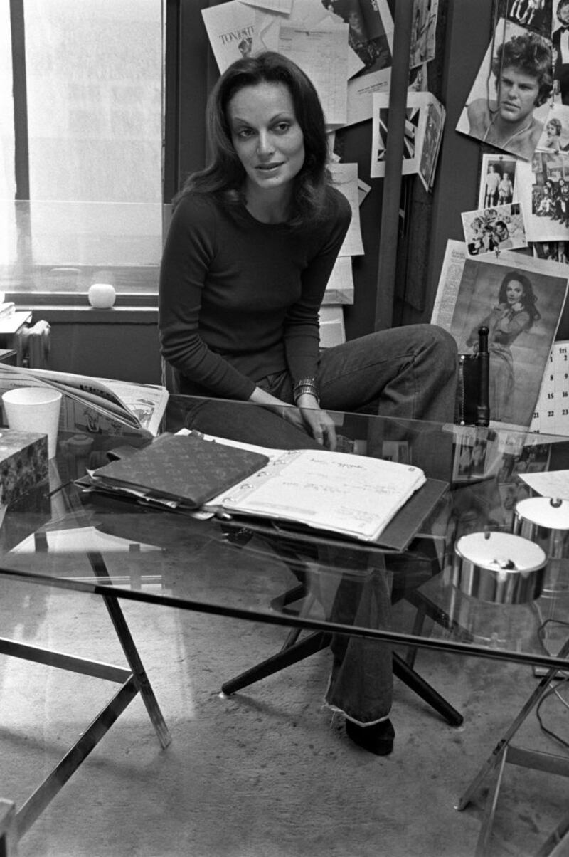 Diane von Fürstenberg at work in her New York office in 1973. Photograph: Fairchild Archive/Penske Media/Getty Images