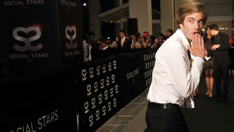 Not for a younger audience: Felix Arvid Ulf Kjellberg, aka PewDiePie. Photograph: Stephen Morrison/EPA