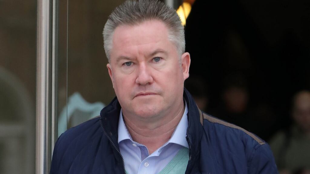 Former solicitor Michael Lynn pictured on Tuesday afternoon leaving court. Photograph: Colin Keegan, Collins Dublin