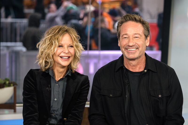 Meg Ryan and David Duchovny. Photograph: Nathan Congleton/NBC via Getty Images