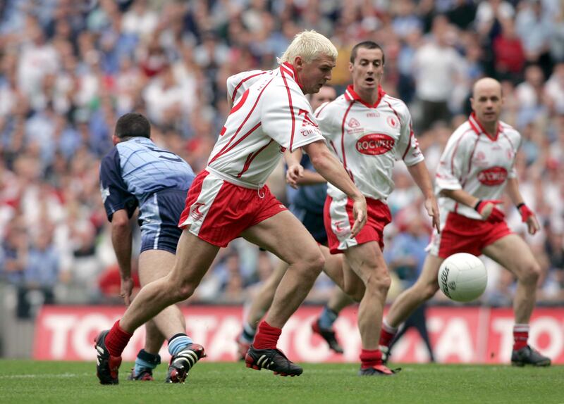 Owen Mulligan on his way to scoring a goal against Dublin in the 2005 All-Ireland quarter final. Photograph: Tom Honan/Inpho