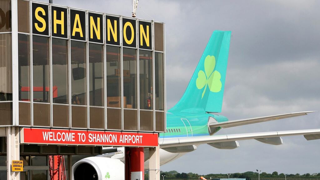 At Shannon Airport, weekly passenger numbers jumped more than 80 per cent, from 836 to 1,522. Photograph: Arthur Ellis/Press22
