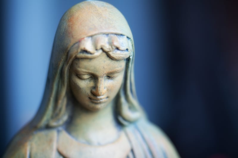 'I like the icons you can pray to,' says Sophie, 'St Bridget, the Virgin Mary, the Little Flower.'