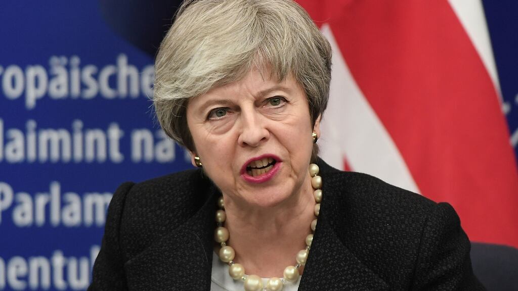 British prime minister Theresa May: Joint instrument had the same legal status as the withdrawal agreement itself. Photograph: Frederick Florin/AFP/Getty Images