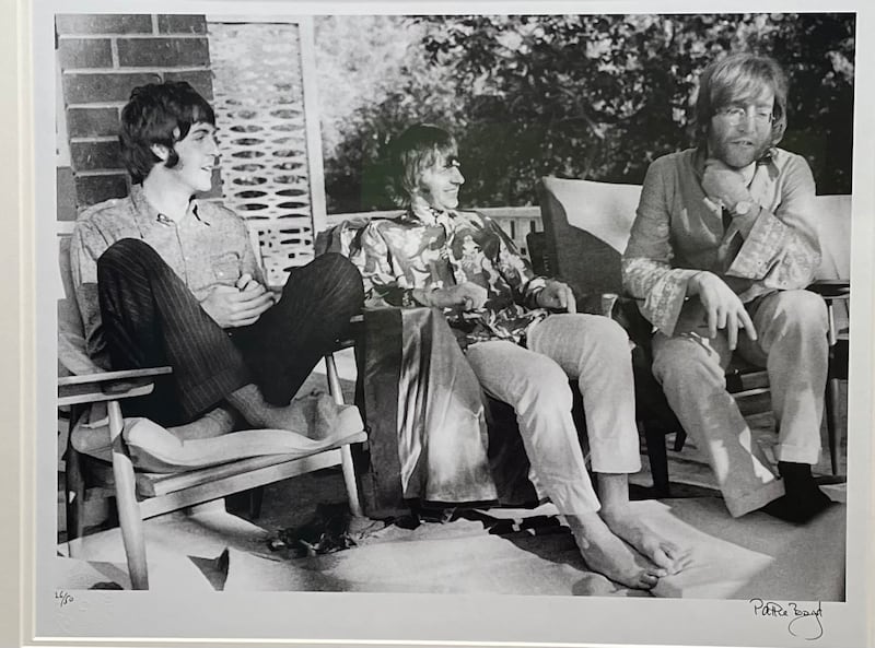 Signed limited edition photograph of members of the Beatles by Pattie Boyd