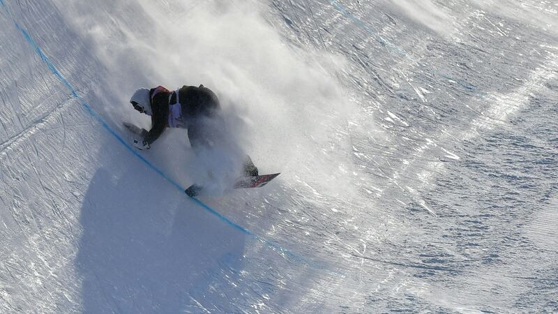 Seamus O’Connor competes during qualification at the Pyeongchang 2018 Winter Olympic games. Photograph: Getty Images
