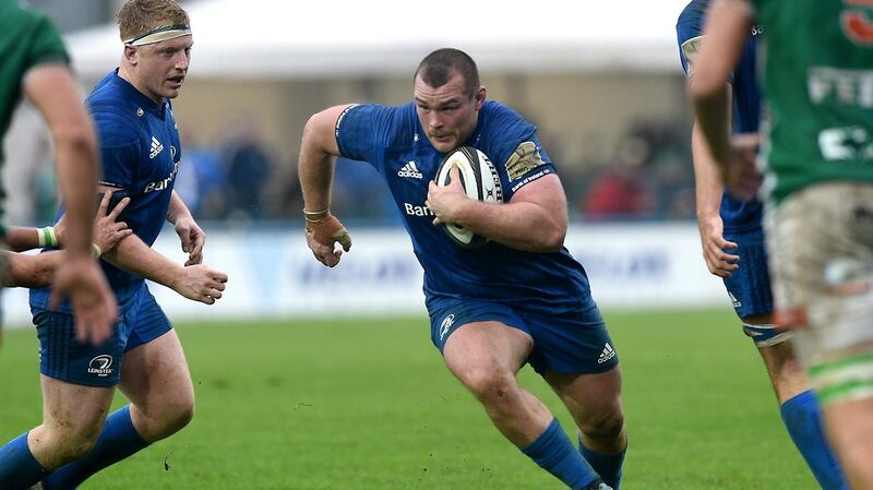 Leinster’s Jack McGrath in the Guinness Pro14 clash with Benetton at Stadio Monigo in Treviso. Photograph: Elena Barbini