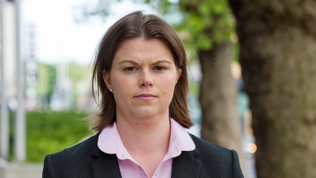 Registered childminder Sandra Higgins (34) is alleged to have caused the injuries to a baby girl she was minding at her home in Co Cavan. Photograph: Court Collins