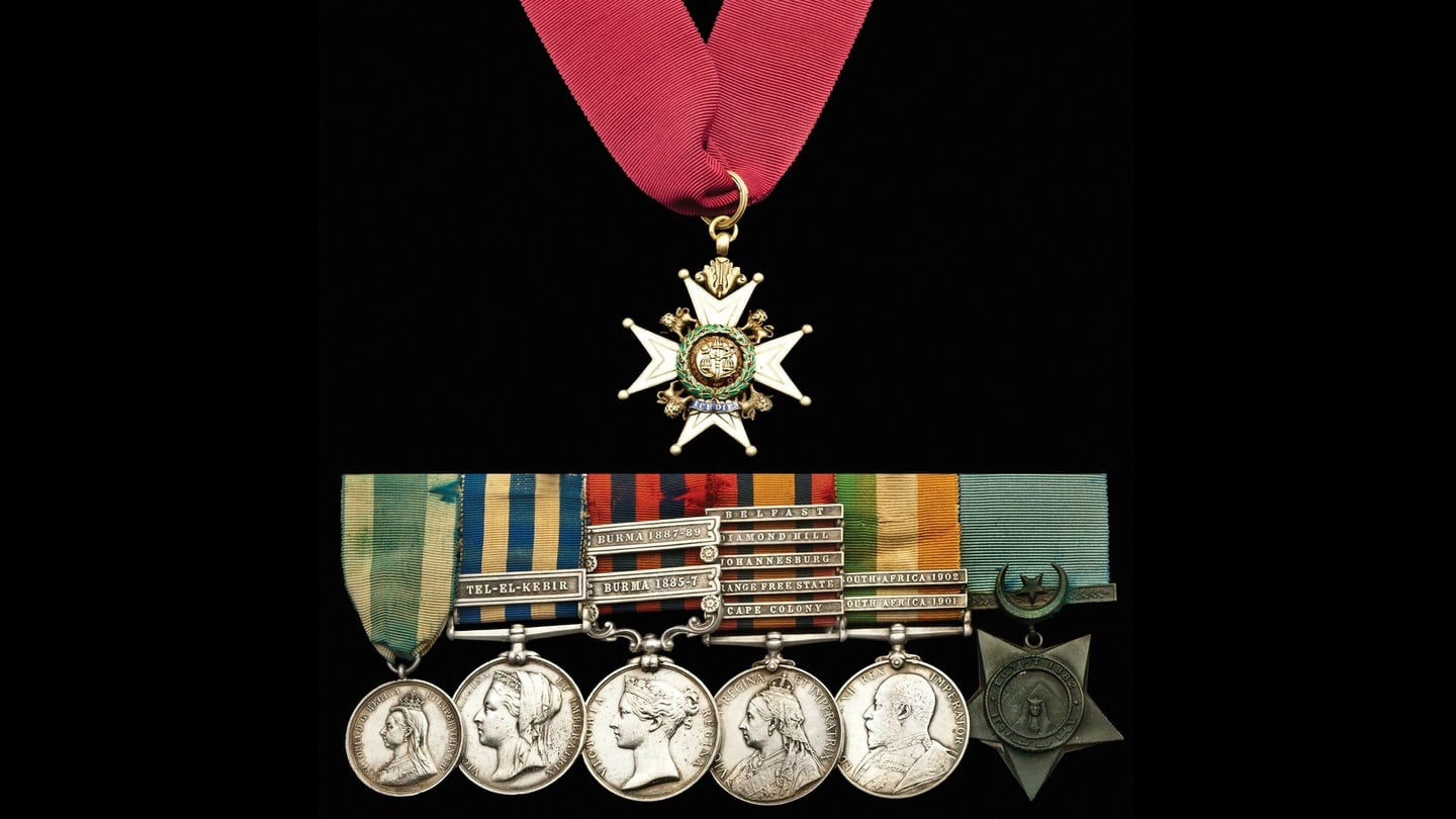 A set of seven medals given to Maj Gen William Lowe. Photograph: Spink