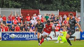 Serge Atakayi grabs the winner for St Patrick’s Athletic against Sligo Rovers