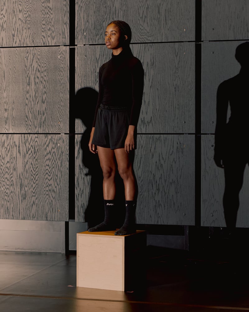 Kaitlyn Sardin rehearsing What We Hold. Photograph: Vincent Tullo/The New York Times