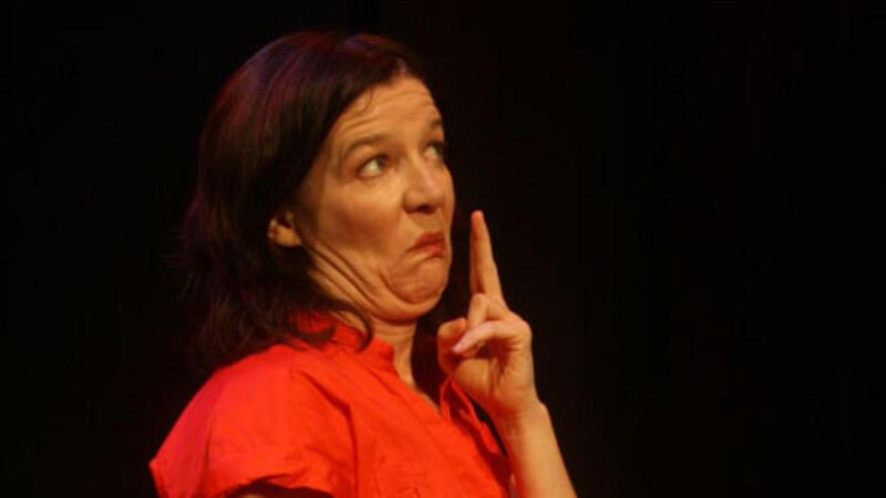 Máire Clerkin performing her play The Bad Arm, ‘an antidote to Riverdance and its ilk’.