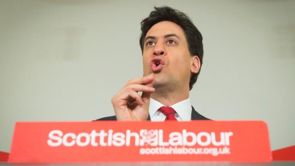 Labour leader Ed Miliband has accused the Scottish National Party of being in “an unholy alliance”. Photograph: Danny Lawson/PA Wire