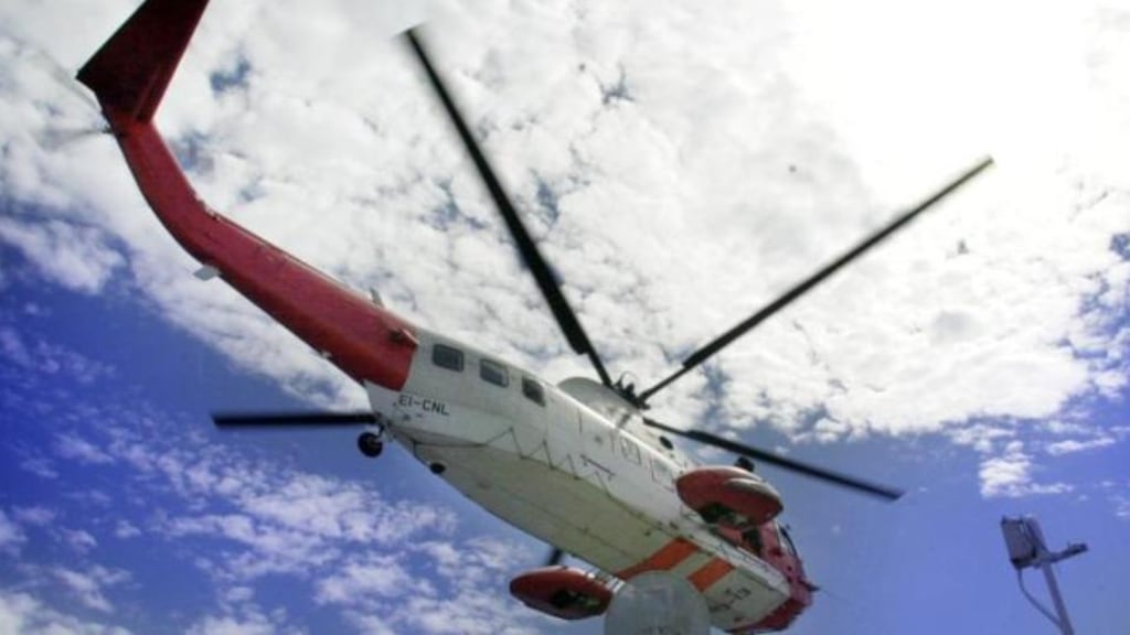 A joint Coast Guard operation involving The Dublin Coast Guard rescue helicopter, the Dún Laoghaire Coast Guard and Dún Laoghaire life boat recovered the remains. Photograph: The Irish Times