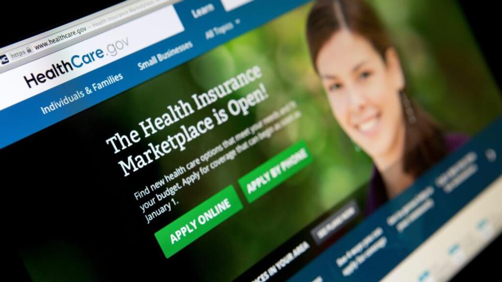 The Healthcare.gov website’s early days have been plagued with problems. Photograph: Andrew Harrer/Bloomberg