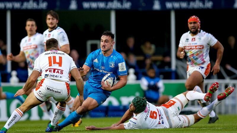 Hooker Ronan Kelleher was on the scoresheet for Leinster on his European debut. Photograph: Tommy Dickson/Inpho