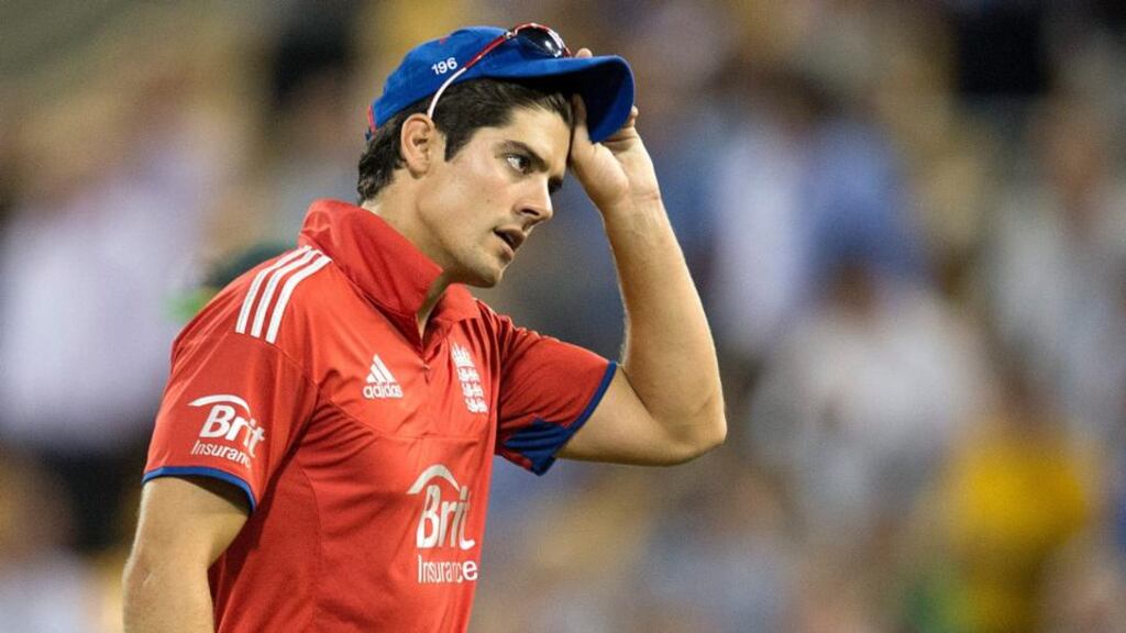 England captain Alastair Cook is considering his position. Photograph: Dave Hunt/EPA