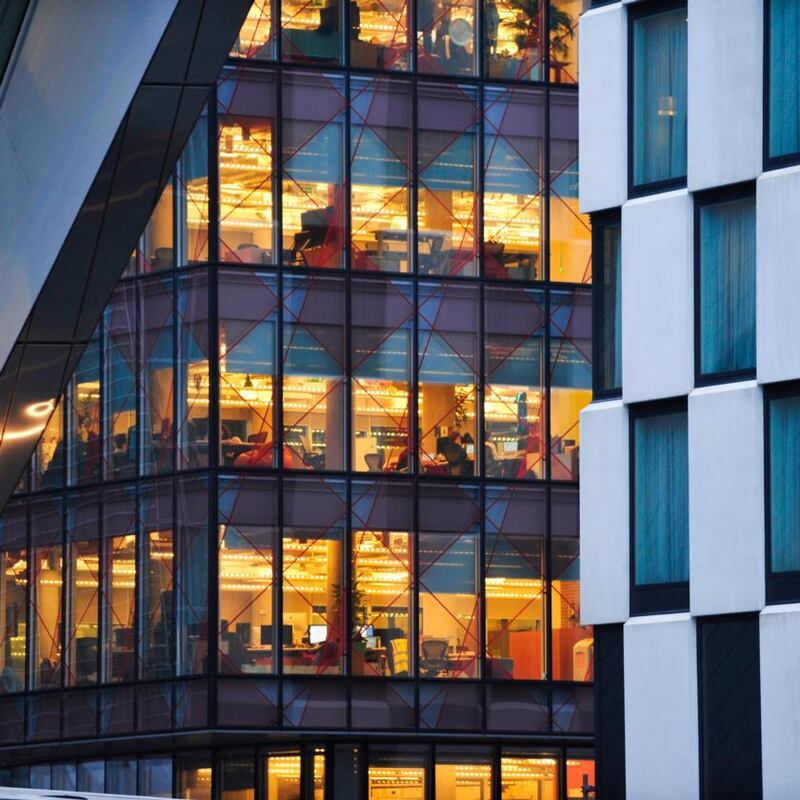 Facebook HQ: content moderators work elsewhere in Dublin. Photograph: Aidan Crawley/Bloomberg via Getty