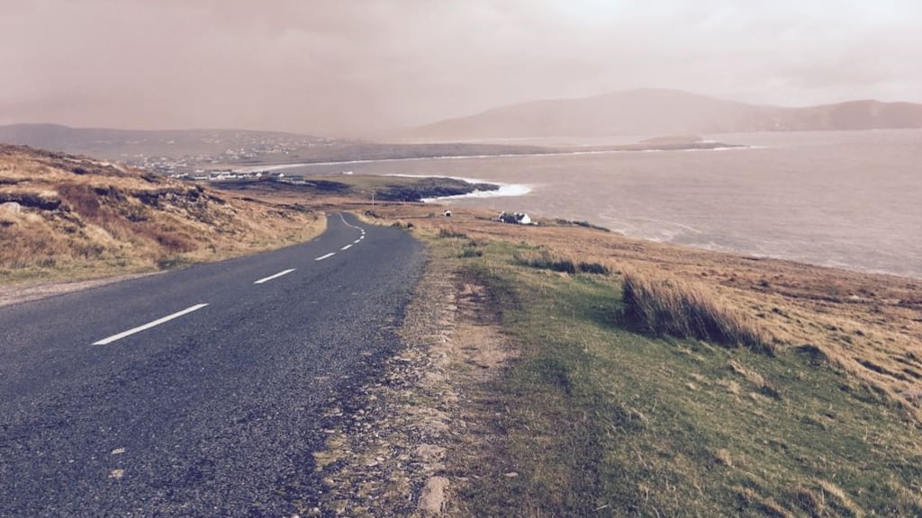 Achill Island: . Visit the disappearing beach of Dooagh on your wayv to Keem Breach