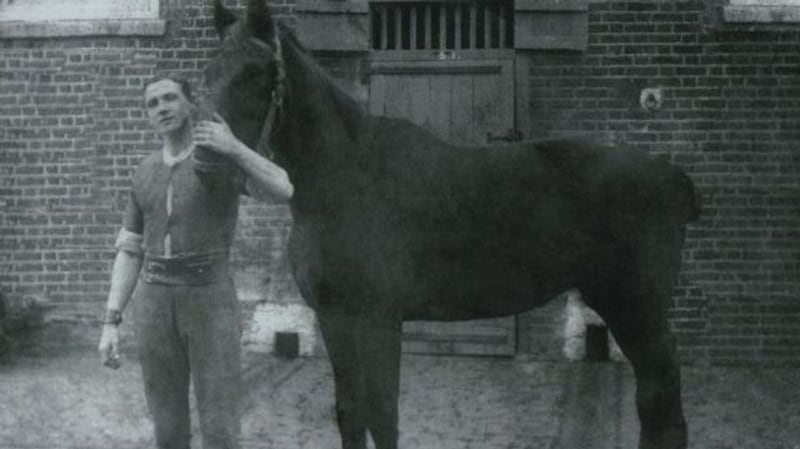 Gay Byrne’s father, Pte Edward Byrne, who would ‘roar in absolute terror’ decades after the war