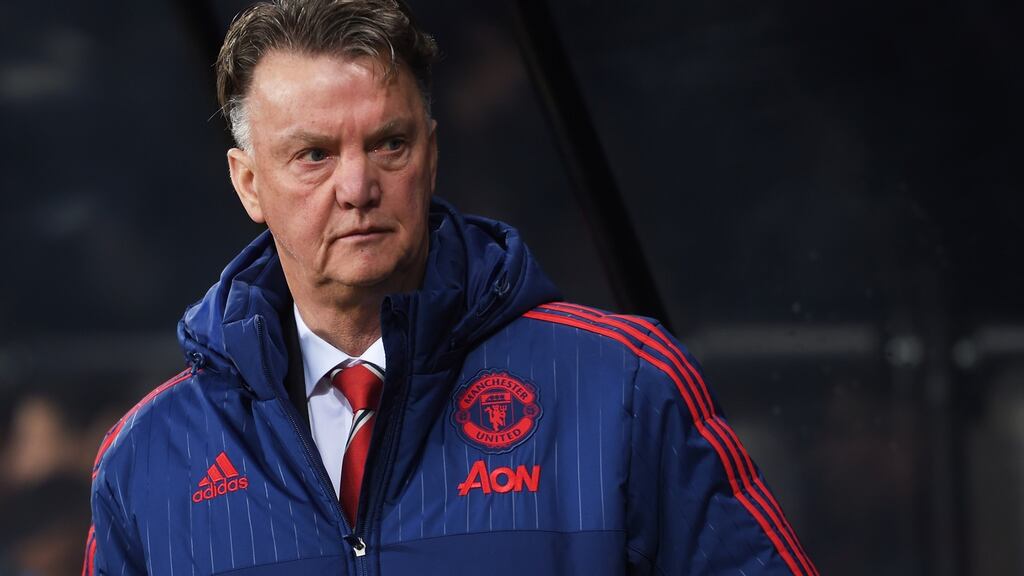 Manchester United manager Louis van Gaal is aware of the historic rivalry his club have with Liverpool. Photograph:Michael Regan/Getty Images.