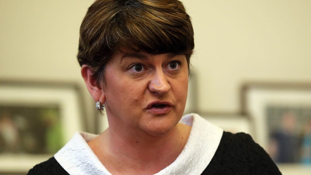 Martin McGuinnes urged  Arlene Foster to stand down during a conversation on Friday. Photograph: Niall Carson/PA Wire