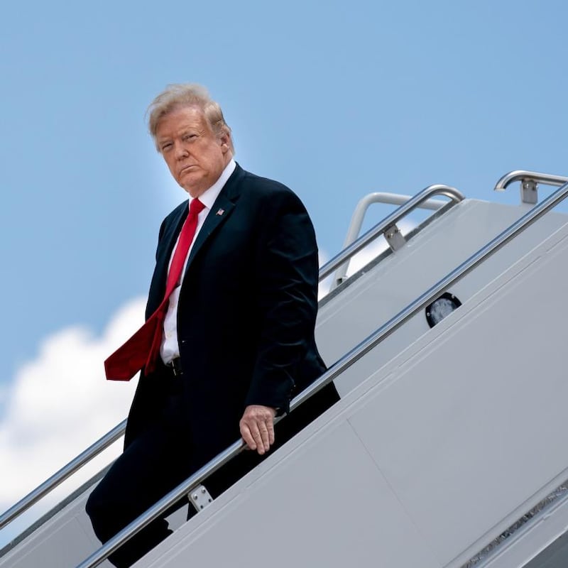 US president Donald Trump has long been estranged from his niece Mary Trump. Photograph: Erin Schaff/New York Times