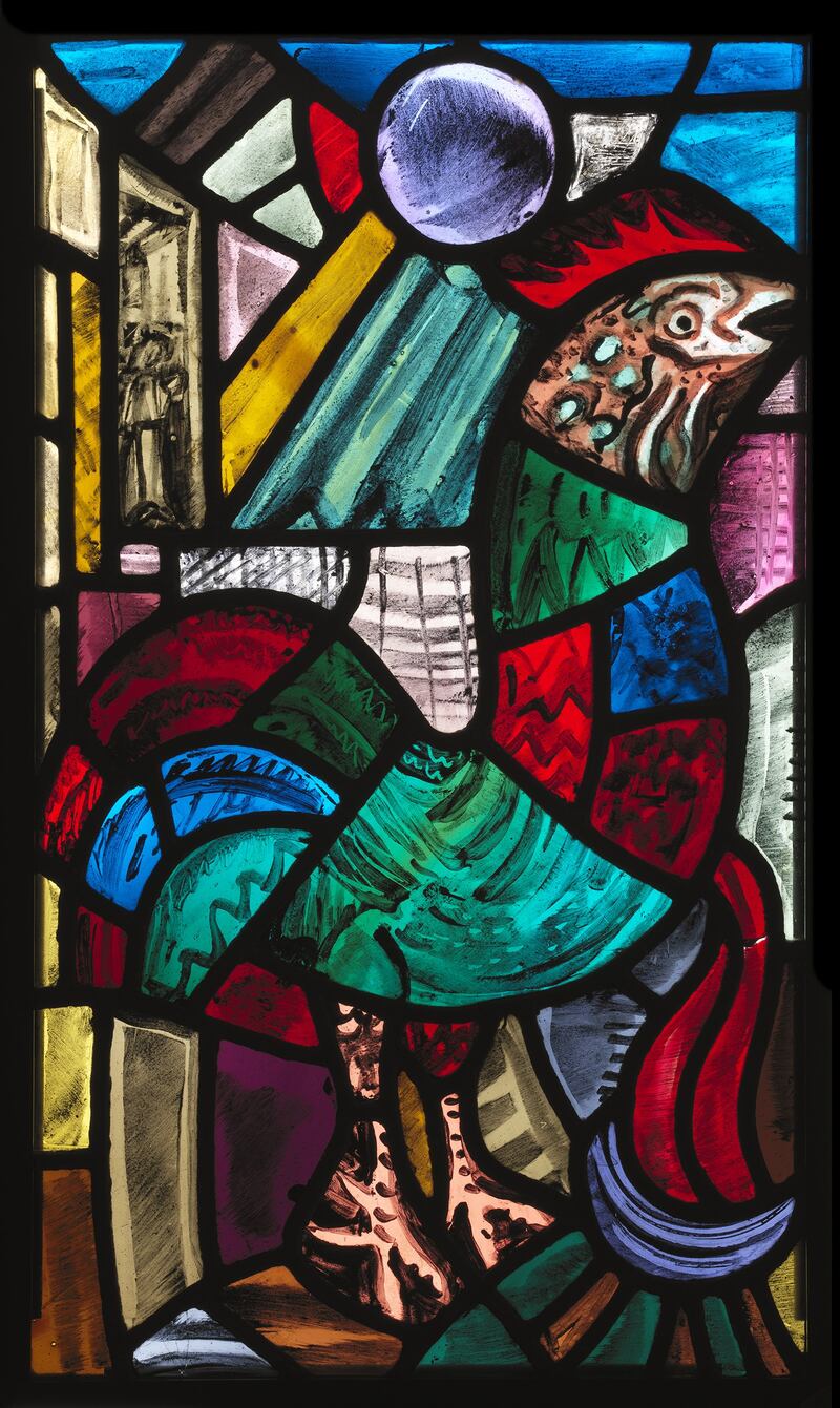 The Art of Friendship: The Cock and Pot, commonly known as The Betrayal, by Evie Hone. Photograph © Geraldine Hone, Kate Hone and the FNCI/National Gallery of Ireland