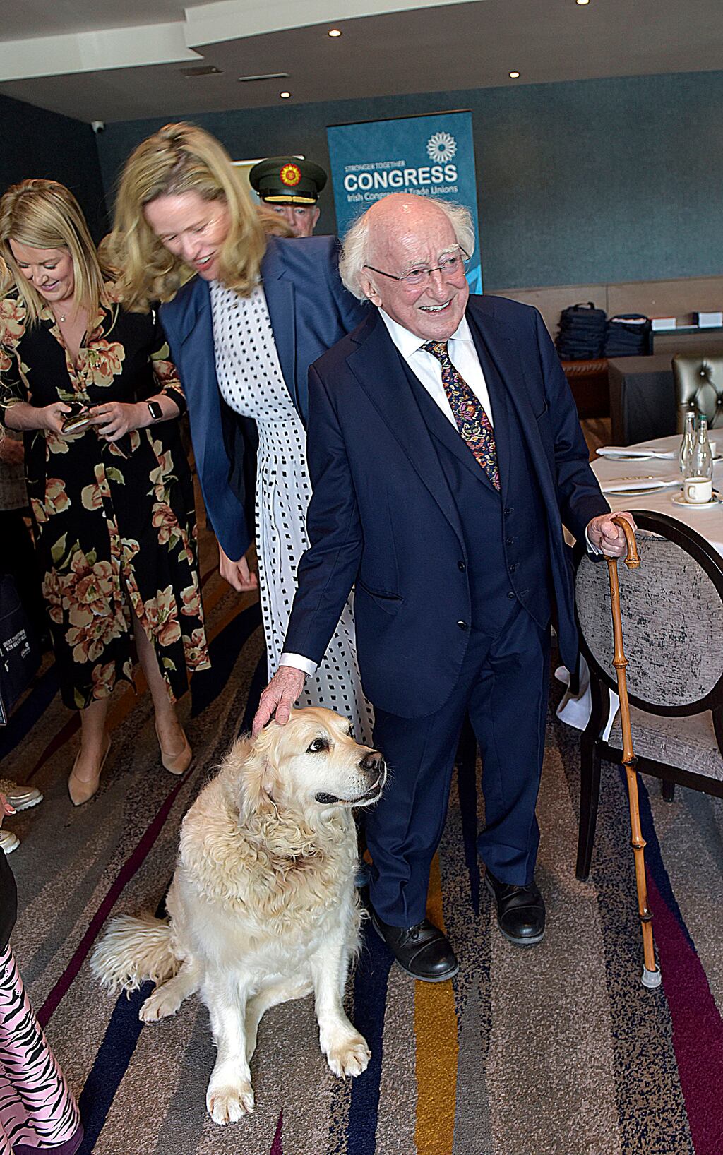President Michael D Higgins told the Irish Congress of Trade Unions forum that 'public service broadcasting is crucial'. Photograph: Tommy Clancy