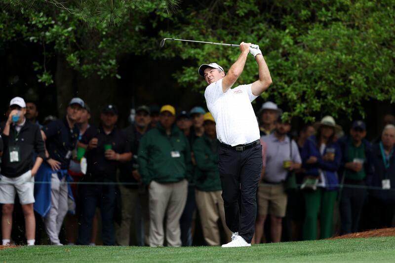 Ryan Fox on the first hole of last year's Masters at Augusta National Golf Club. Photograph: Warren Little/Getty Images