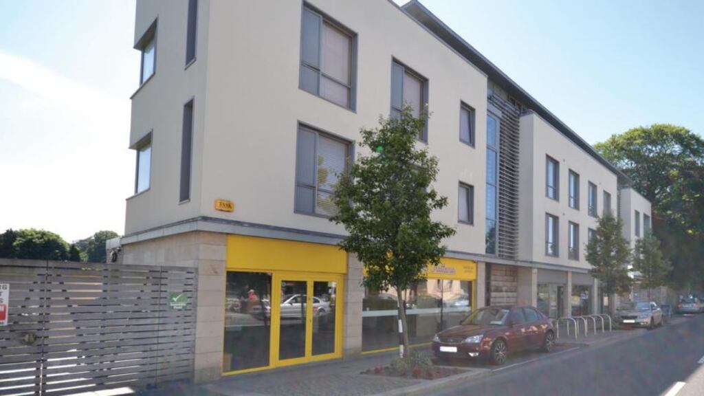 The retail or office unit at The Watermint in Cabinteely, Co Dublin