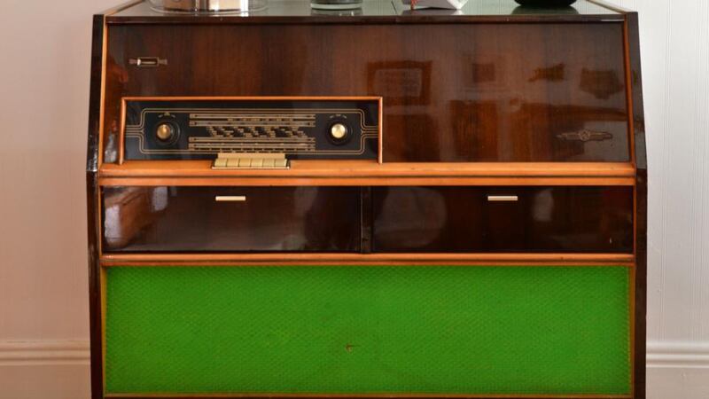 A radiogram at Przem Shrem Zajac’s   home in Smithfield. Photograph: Dara Mac Dónaill