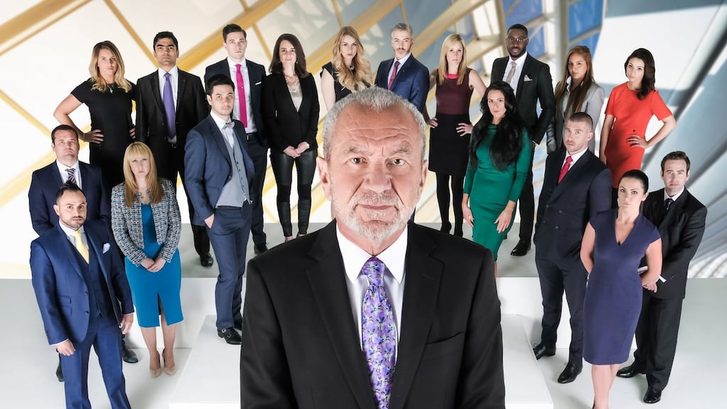 Watch your back: Alan Sugar with this year’s batch of Apprentices